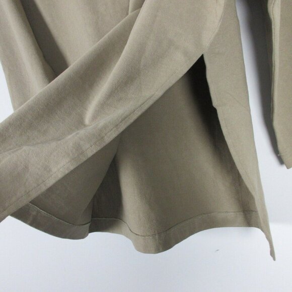 NIko And... Women's Tunic Top Long Sleve Pullover Casual Side Slits 3 Taupe 318 - Picture 6 of 9